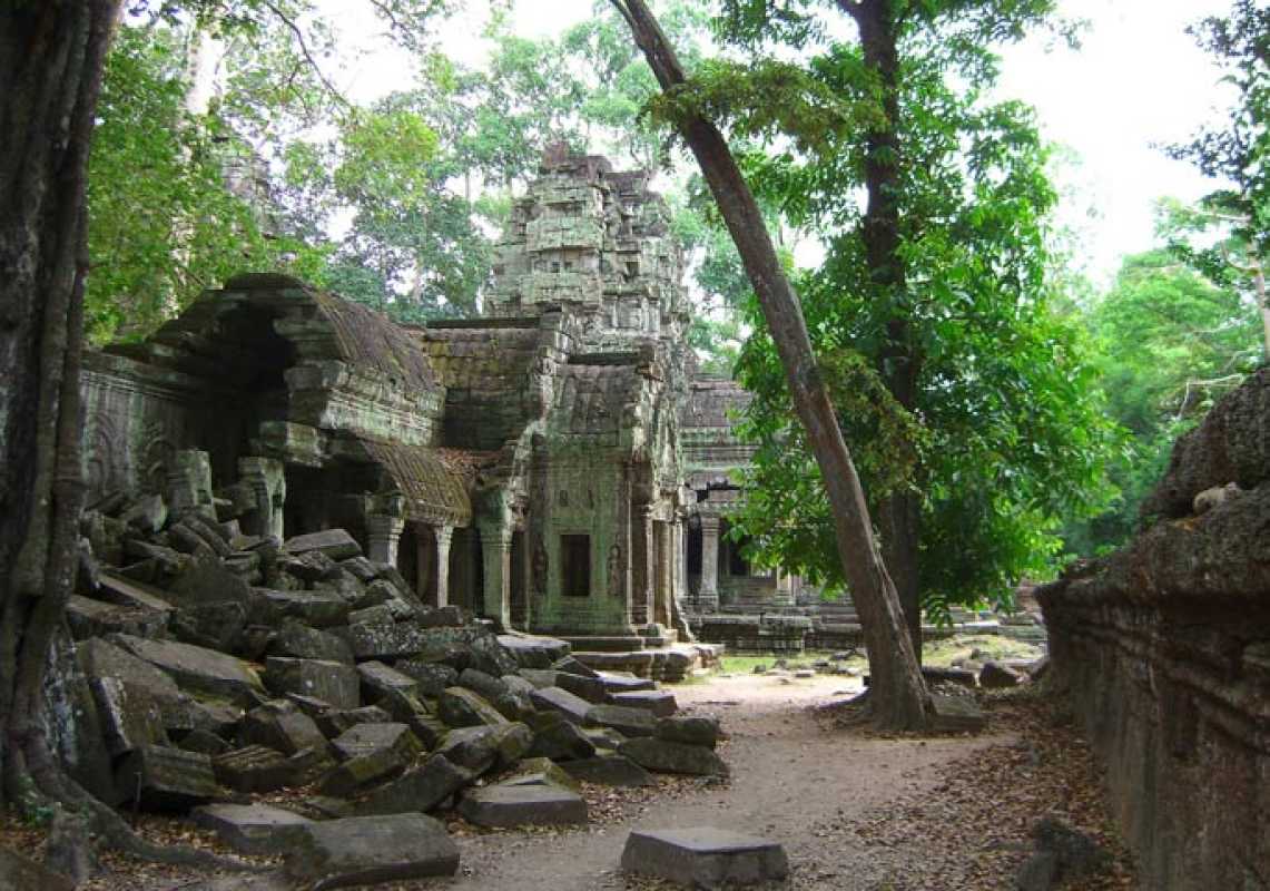 Ancient City Submerged In Amazon River