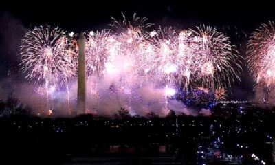 New Year's Fireworks Spectacular Lights Up The Night Sky