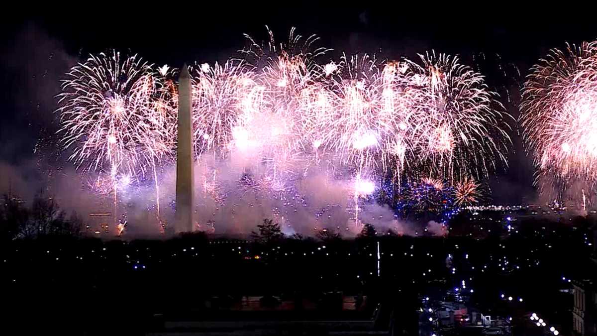 New Year's Fireworks Spectacular Lights Up The Night Sky