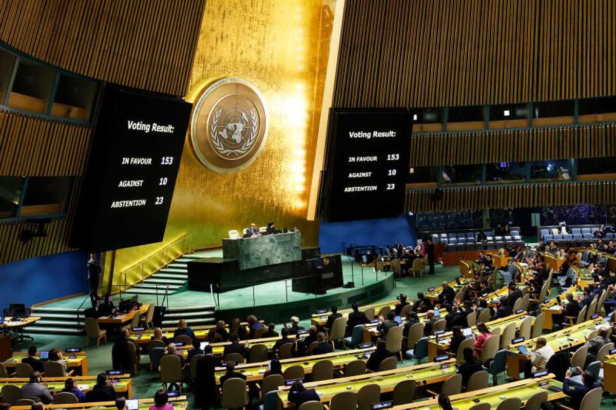 United Nations General Assembly Passes Resolution For Ceasefire In Gaza