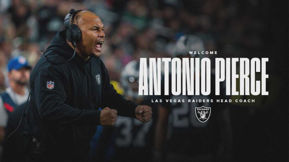 Antonio Pierce Named Head Coach Of The Las Vegas Raiders