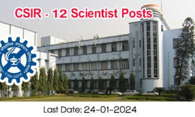 Csir Cgcri Recruitment 2024: Apply For 12 Scientist Posts