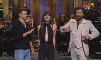 Dakota Johnson Makes Surprise Appearance On 'snl' With Jimmy Fallon And Justin Timberlake