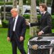 Donald Trump And Barron Trump Attend Funeral Of Melania Trump's Mother In Palm Beach