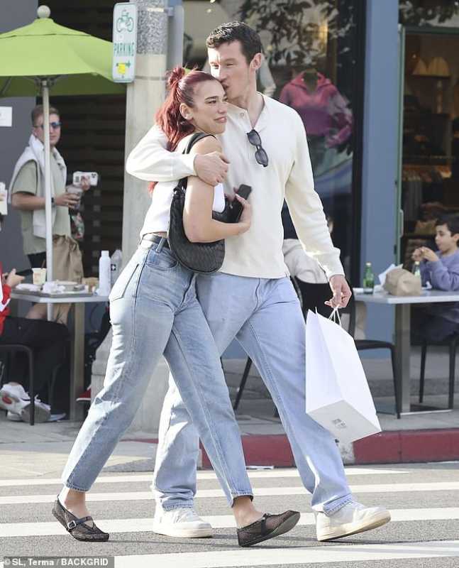 Dua Lipa And Callum Turner Spotted On Pda Filled Walk In Beverly Hills