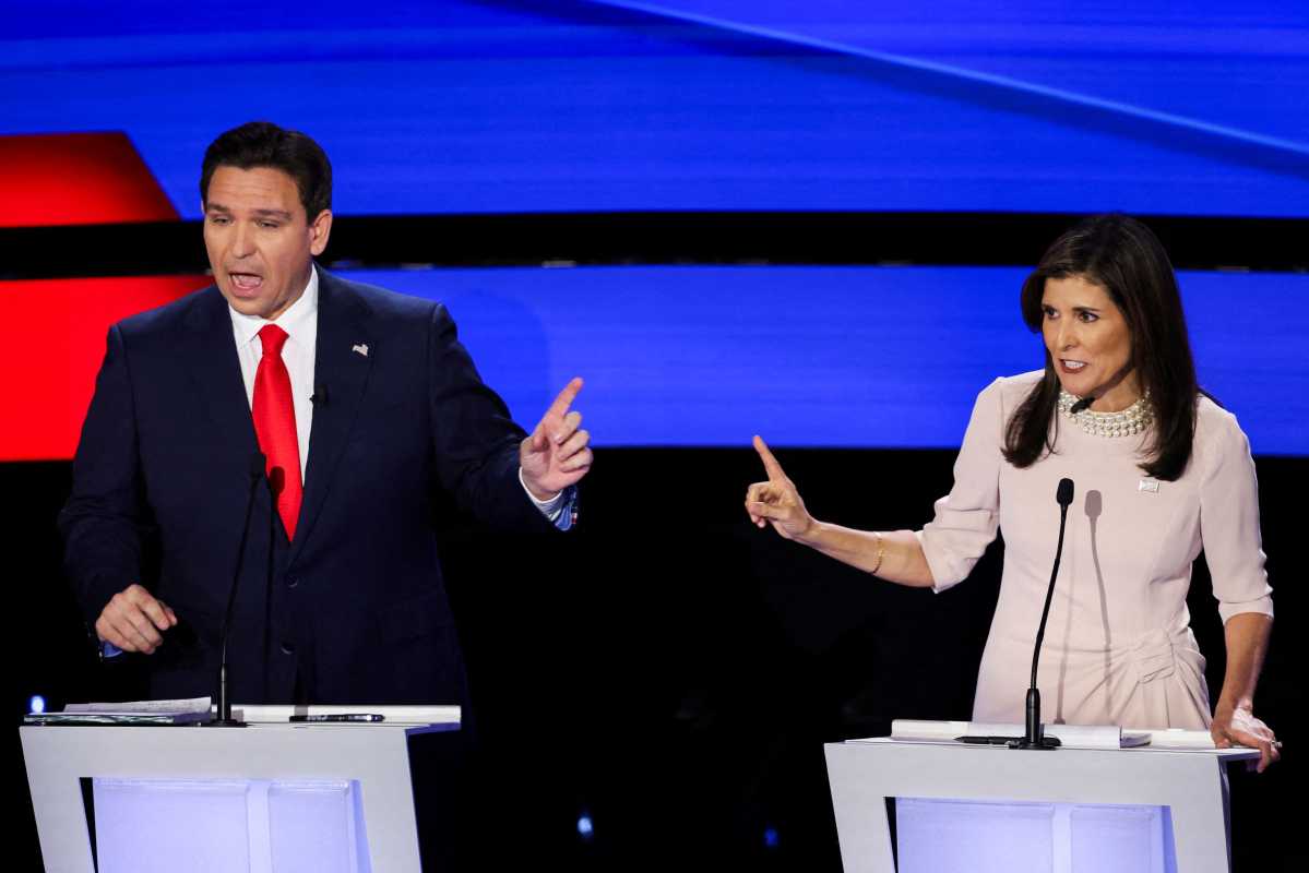 Florida Governor Ron Desantis And Nikki Haley Clash In Republican Presidential Debate