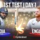 India Vs England 1st Test: Ashwin's Fifer Puts England On Backfoot On Day 1