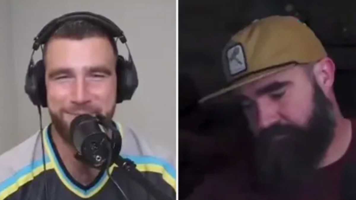 Jason Kelce Storms Off Podcast After Brother Travis Mocks Him For Nfl Loss