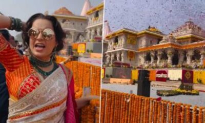 Kangana Ranaut Joyfully Chants 'jai Shri Ram' At Ram Mandir Pran Pratishtha Ceremony