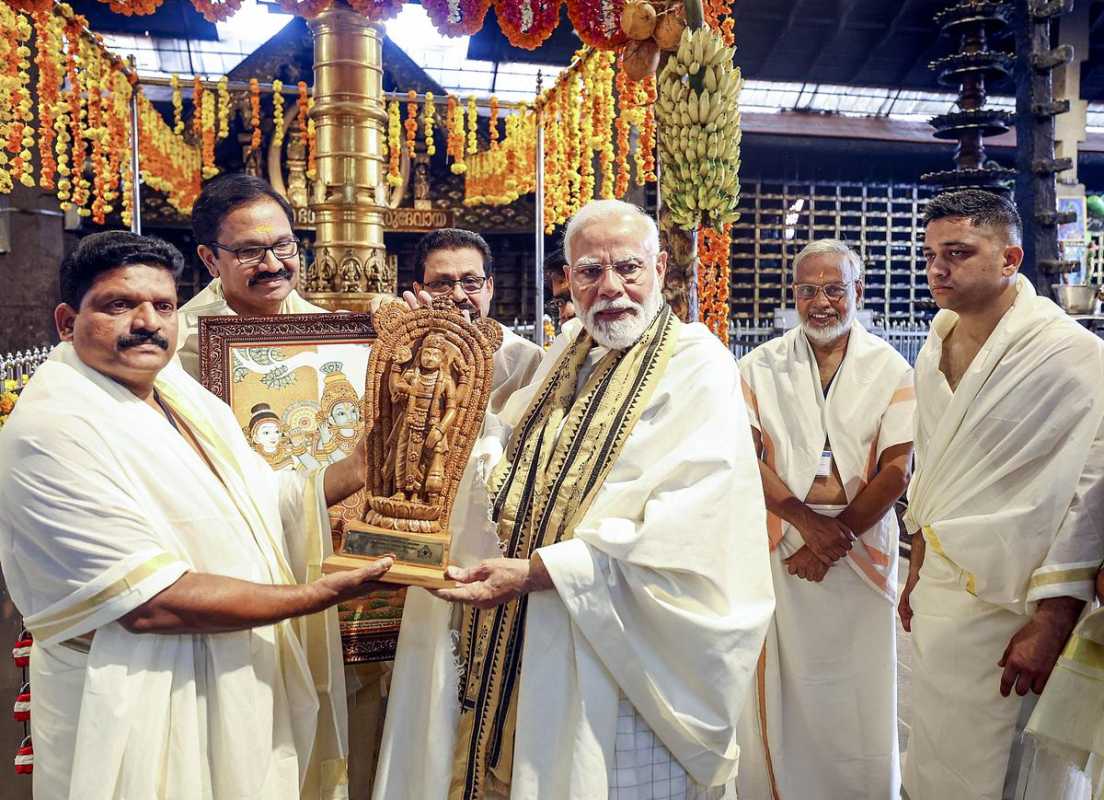 Prime Minister Narendra Modi Attends Wedding In Guruvayur