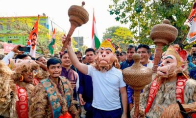 Rahul Gandhi Joins Cultural Programme In Assam's Majuli, Poses As ‘bajrang Bali’