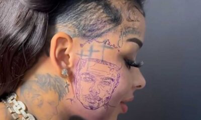 Rapper Chrisean Rock Gets Face Tattoo Of Blueface, Pleads For His Release From Jail