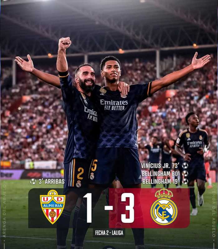 Real Madrid Returns To La Liga With Victory Over Almeria