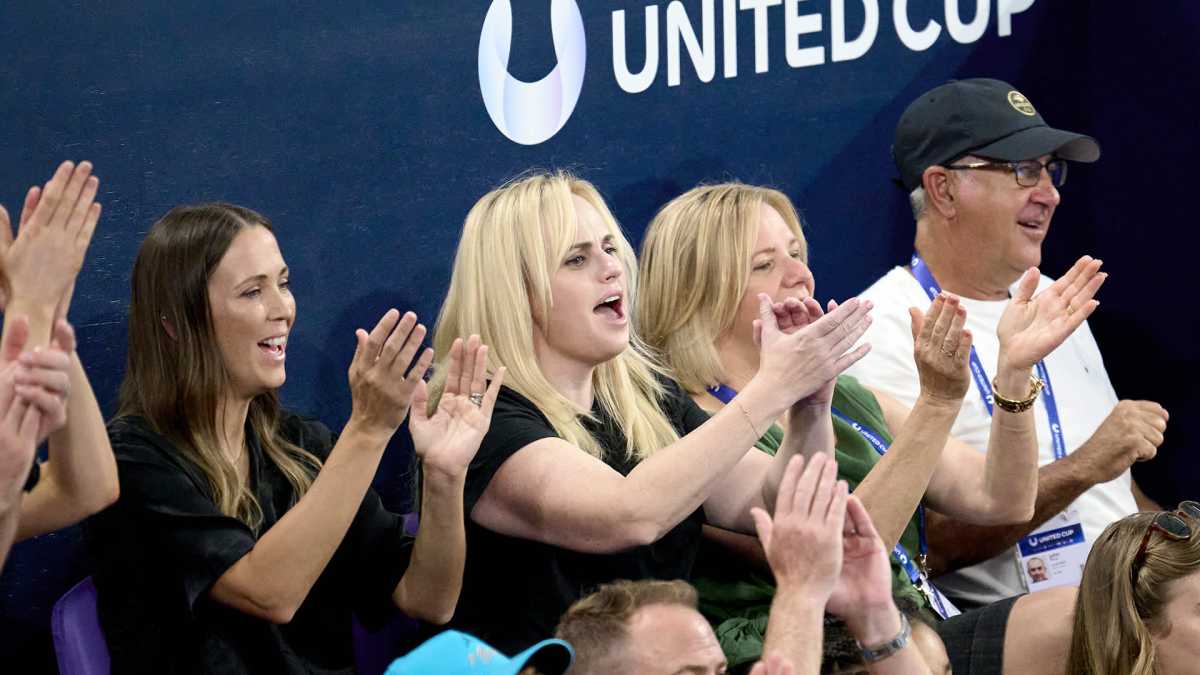 Rebel Wilson Enjoys A Fun Day At The Australian Open Tennis Championships