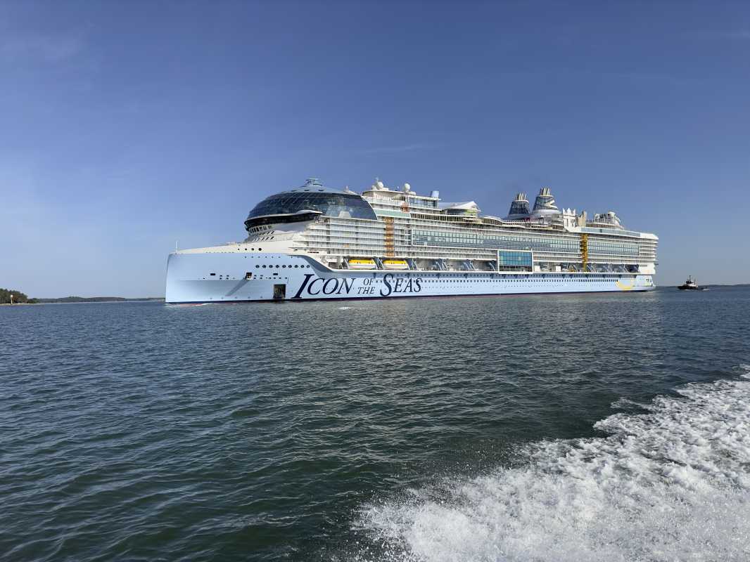 Royal Caribbean's Icon Of The Seas Sets Sail On Maiden Voyage