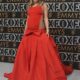 Suki Waterhouse Stuns At Emmy Awards In Red Valentino Dress, Flaunts Baby Bump