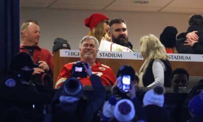 Taylor Swift Attends Afc Playoffs With Kansas City Chiefs' Travis Kelce And Jason Kelce