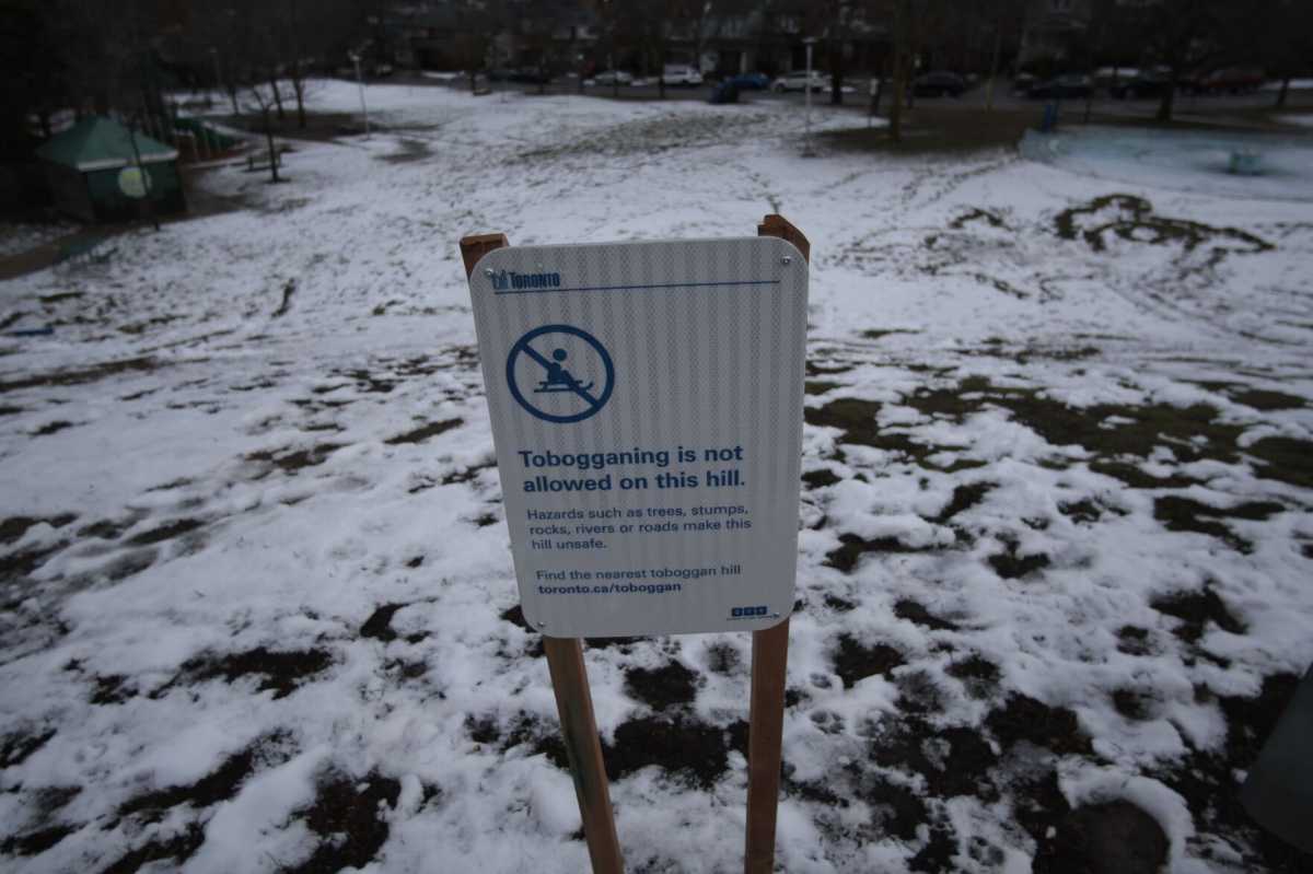 Toronto Residents Frustrated With Tobogganing Bans In Parks