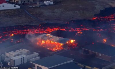 Volcanic Eruption Engulfs Homes In Iceland's Grindavik