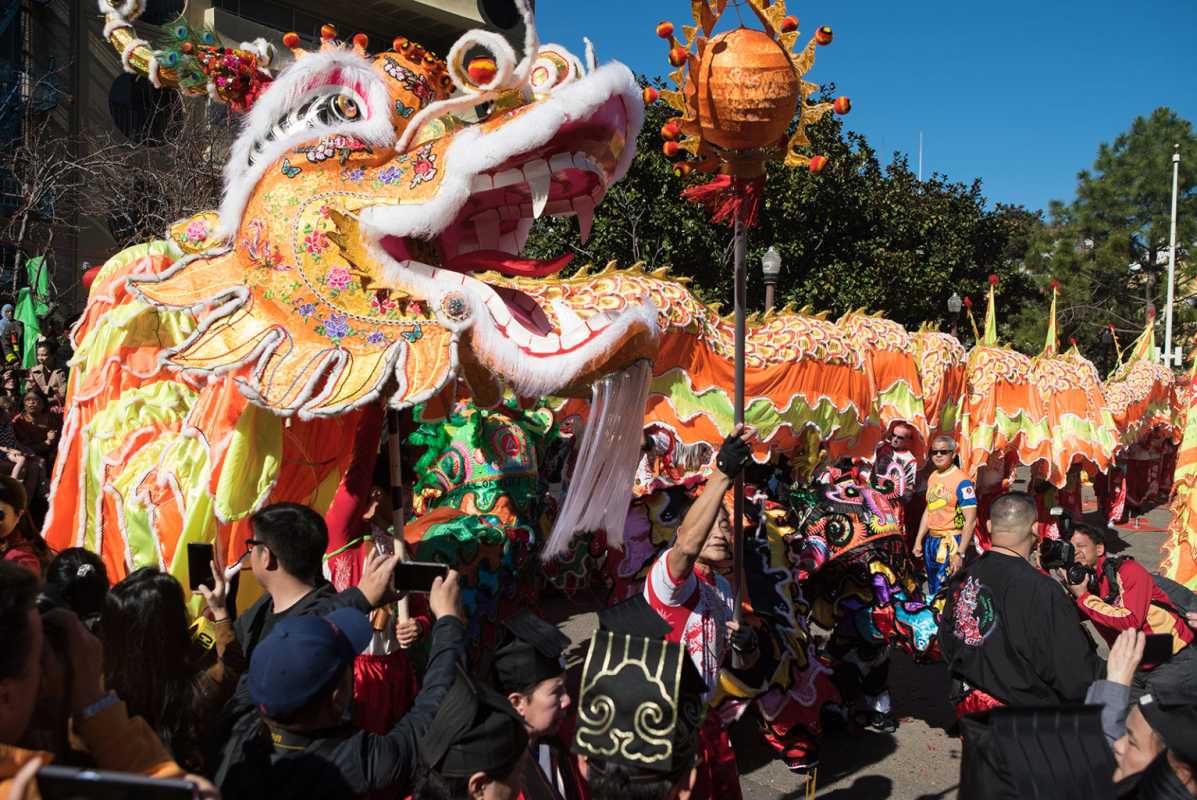 Year Of The Dragon Celebrations Draw Crowds In Downtown San Francisco