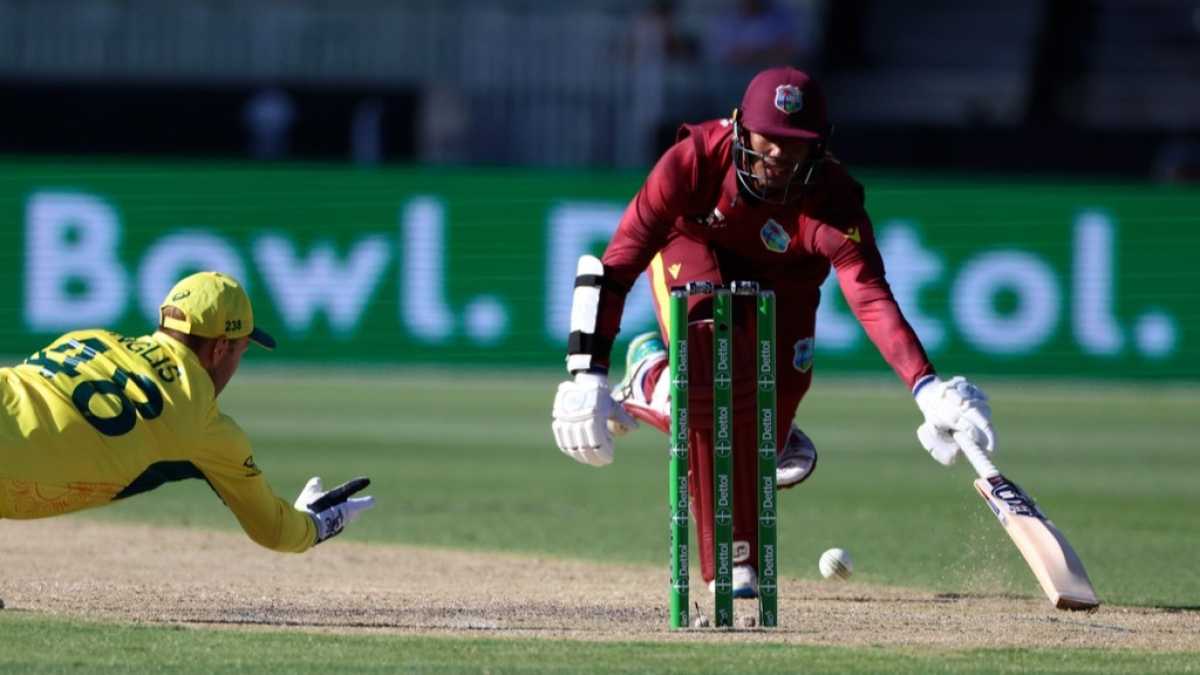 Australia's Josh Inglis Misses Hilarious Run Out Chance In 1st Odi Against West Indies