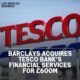 Barclays Acquires Tesco Bank's Retail Operations In £600m Deal