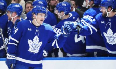 Bobby Mcmann Scores First Nhl Hat Trick As Toronto Maple Leafs Beat St. Louis Blues