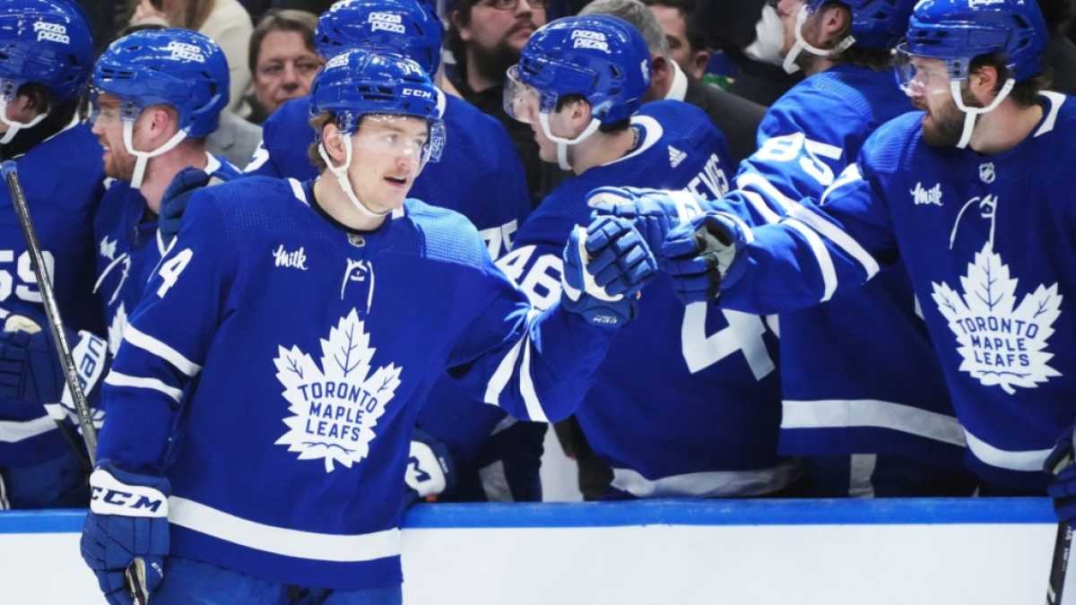 Bobby Mcmann Scores First Nhl Hat Trick As Toronto Maple Leafs Beat St. Louis Blues