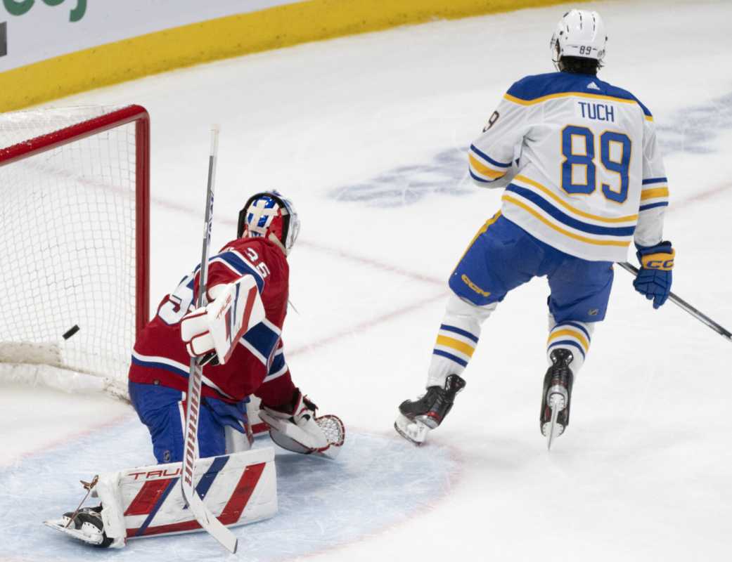 Buffalo Sabres Edge Montreal Canadiens 3 2 With Tuch's Short Handed Goal