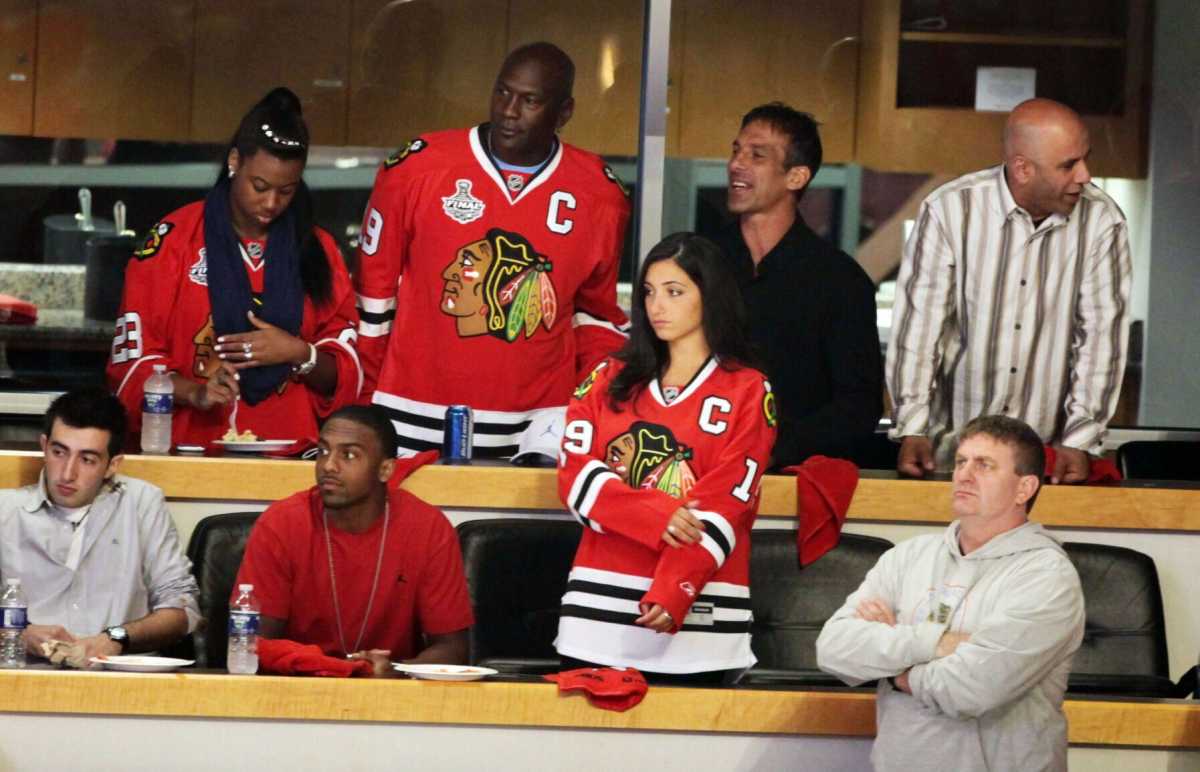 Chris Chelios' Emotional Jersey Retirement Ceremony At United Center