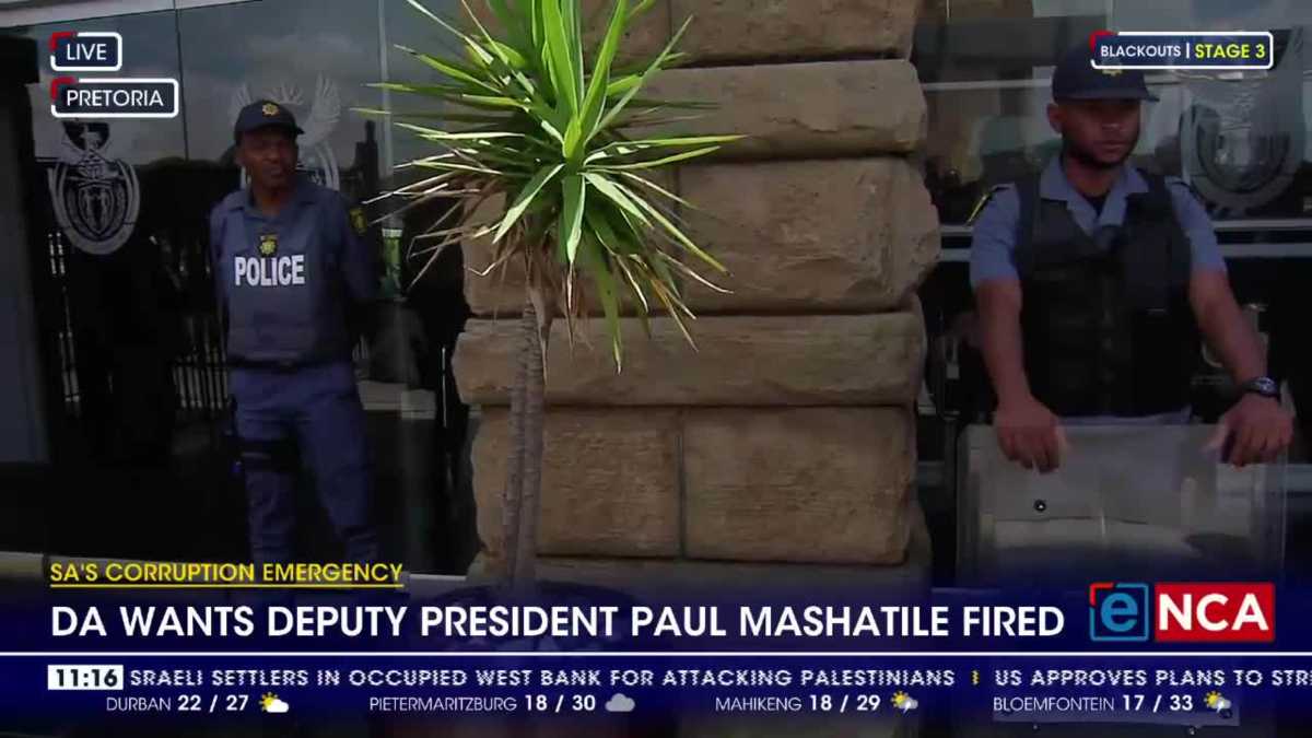 Da Calls For Immediate Action Against Deputy President Paul Mashatile Over Corruption Allegations