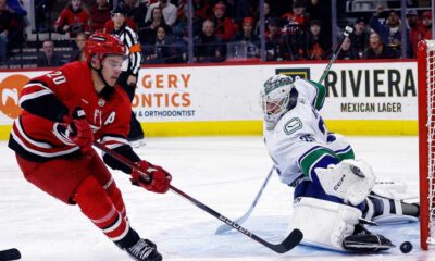 Elias Lindholm Scores Two In Canucks Debut As They Defeat Carolina 3 2