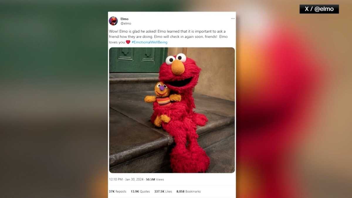 Elmo's Empathy Message Goes Viral, Promoting Emotional Wellness