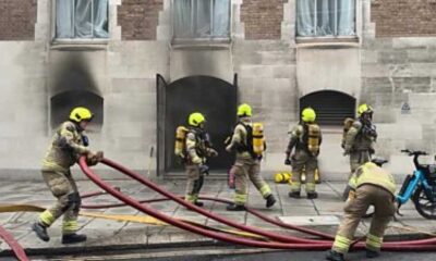 Fire Evacuates The Old Bailey In London