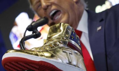 Former President Trump Launches Exclusive Sneaker Line At Sneaker Con