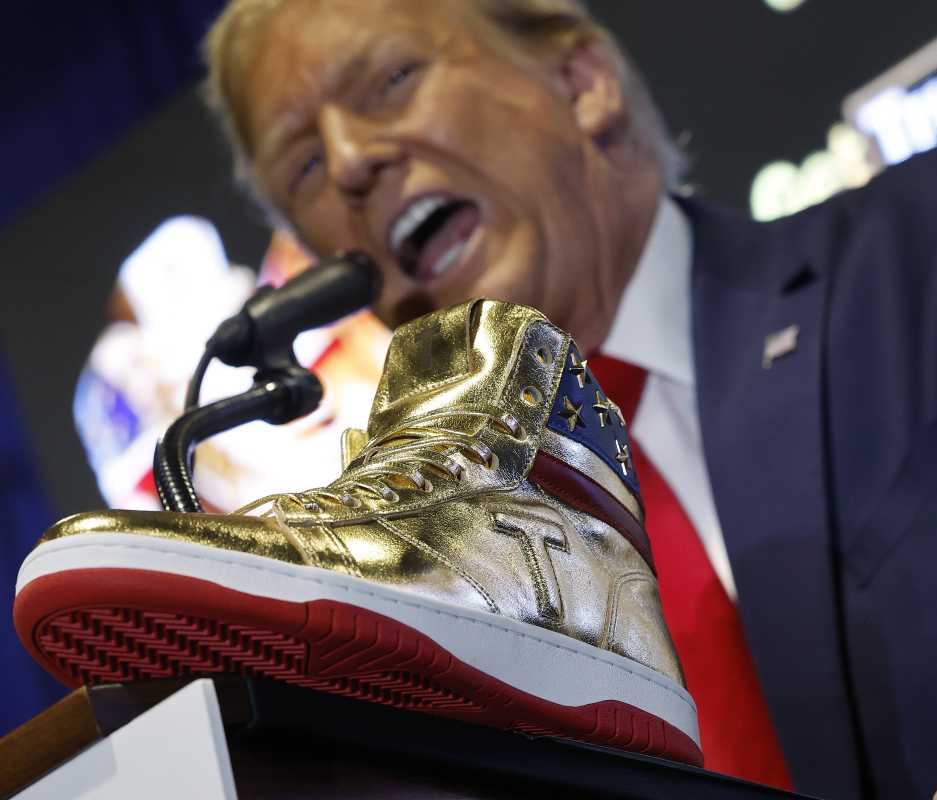 Former President Trump Launches Exclusive Sneaker Line At Sneaker Con