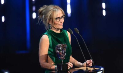 Gillian Anderson Stuns In Emerald Green Dress At Baftas, Presents Award To Robert Downey Jr.