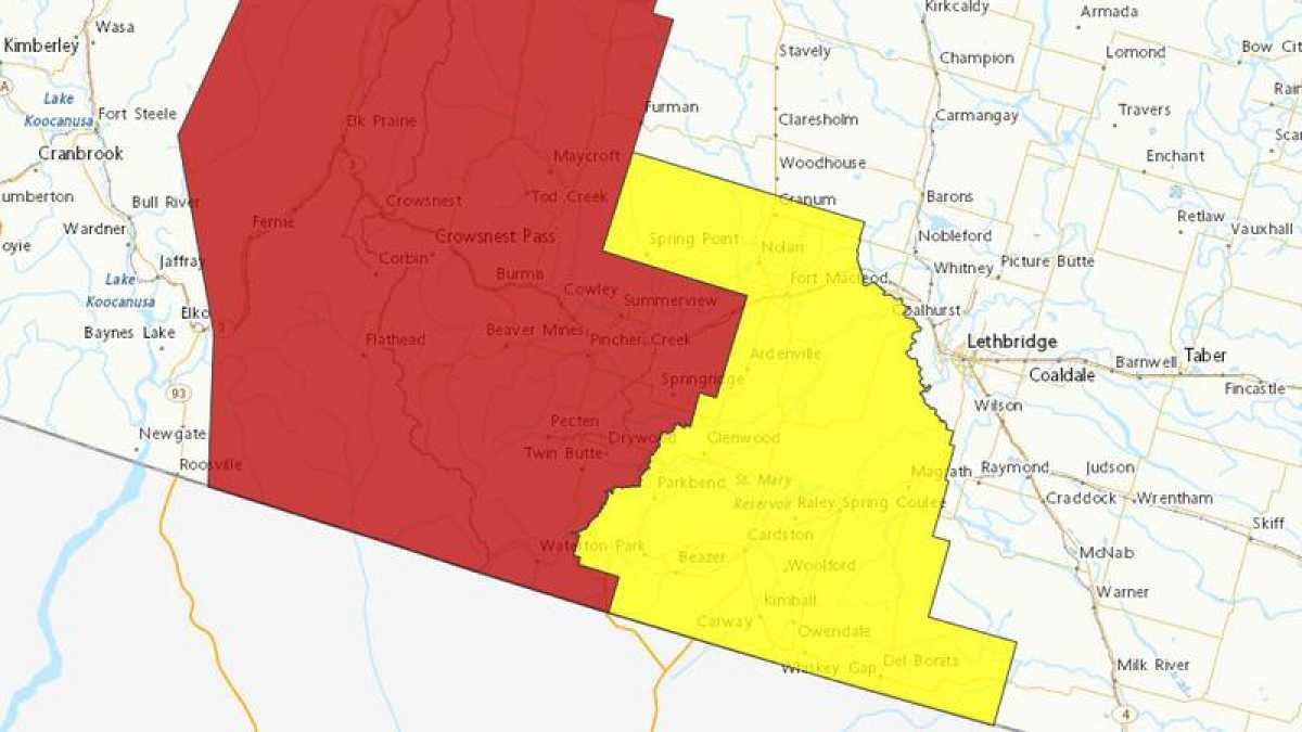 Heavy Snowfall Expected In Southern Alberta This Weekend