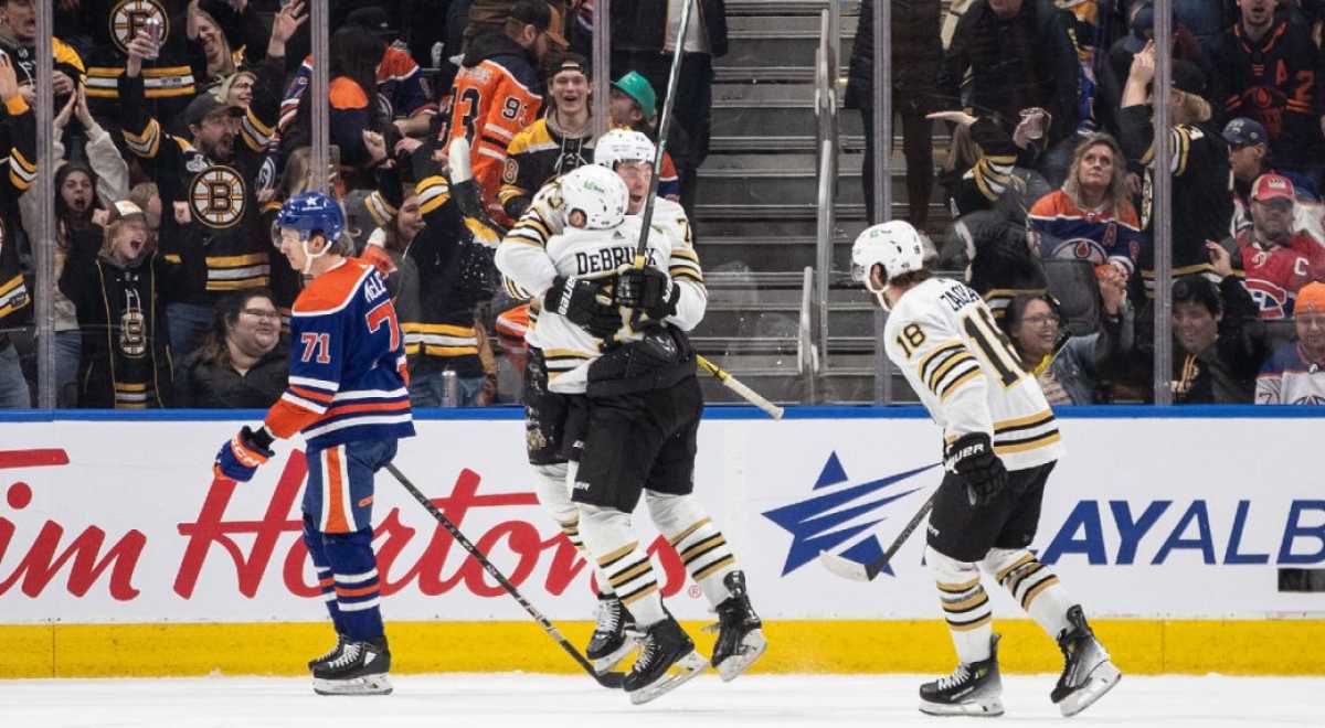 High Scoring Thriller: Oilers Fall To Bruins In Overtime Showdown