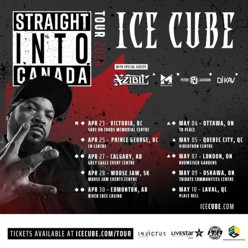 Hip Hop Icon Ice Cube To Perform In Victoria On 'straight Into Canada' Tour