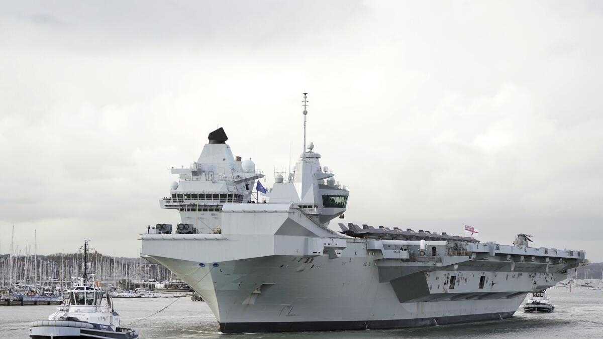 Hms Queen Elizabeth Sidelined On Nato Exercise Due To Propeller Shaft Issue