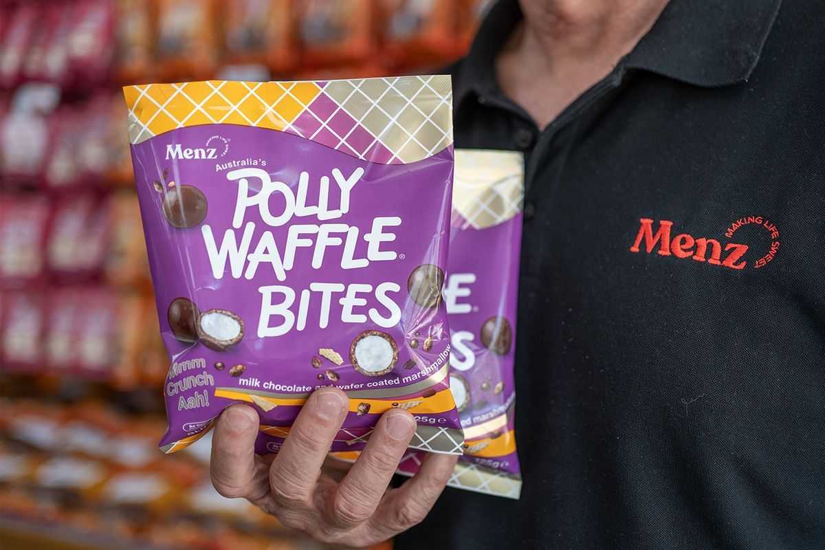 Iconic Australian Treat Returns In Bite Sized Balls: Polly Waffle Bites By Robern Menz