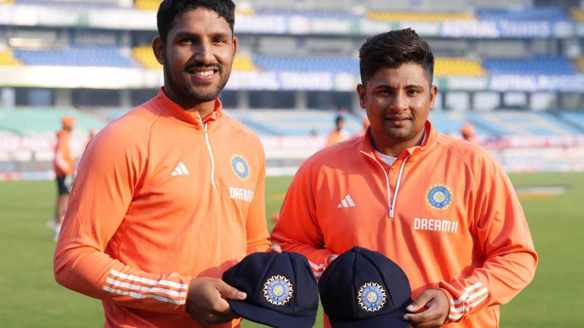 India Hands Debut Caps To Sarfaraz Khan And Dhruv Jurel For Rajkot Test Against England