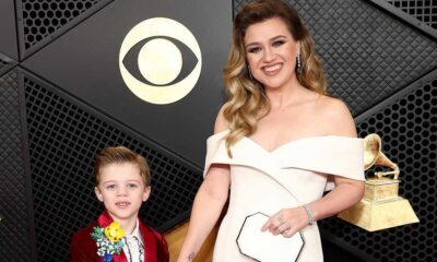 Kelly Clarkson Stuns At Grammy Awards With Son Remington As Her Special Date