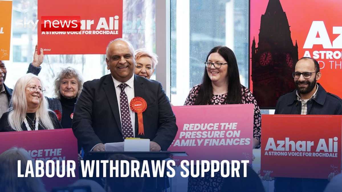 Labour Withdraws Support For Rochdale Candidate Over Israel Comments