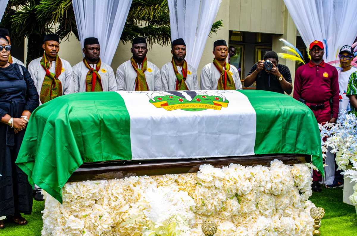 Late Ondo State Governor Rotimi Akeredolu Receives State Honors In Emotional Burial Ceremonies