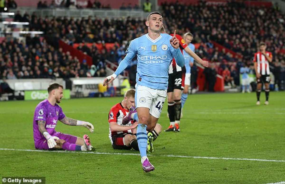 Manchester City Comes From Behind To Defeat Brentford And Close Gap In Title Race