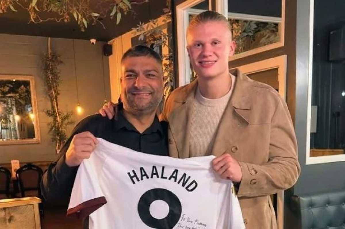 Manchester City Star Haaland Visits Popular Italian Restaurant Vero Moderno