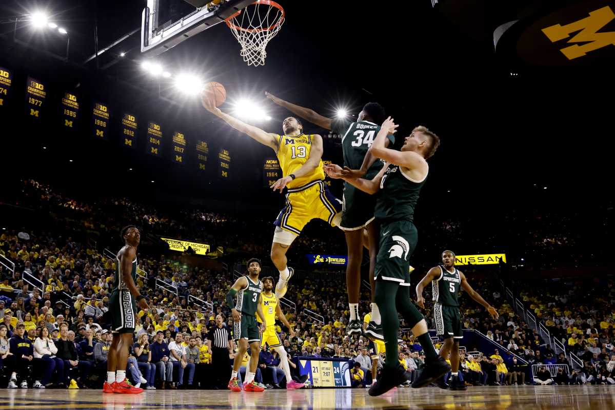 Michigan Basketball Falls Short Against Michigan State In Rivalry Matchup