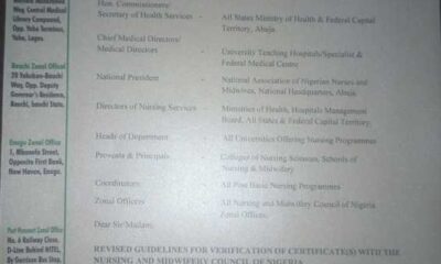 Nursing Council Of Nigeria Revises Guidelines For Certificate Verification With Foreign Boards